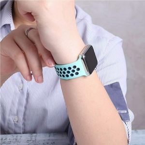 Sport Band Compatible for Apple watch Mint/Blue